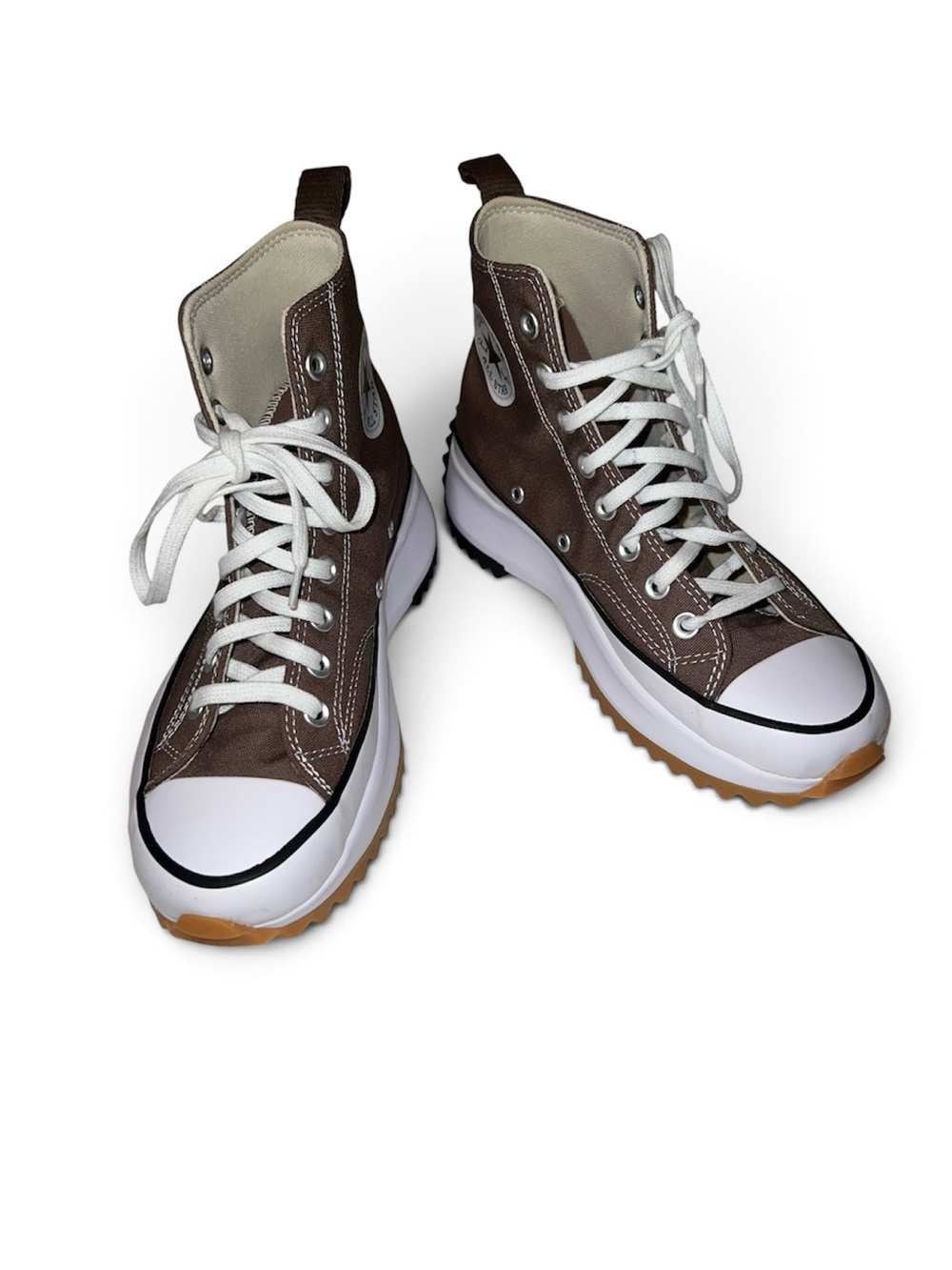 Converse Run Star Hike Platform High Top Sneakers Brown Sz W 8.5 / M 7 - Picture 3 of 9